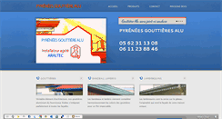 Desktop Screenshot of gouttieres-alu-maison-bois.castro-65.com
