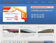 Tablet Screenshot of gouttieres-alu-maison-bois.castro-65.com